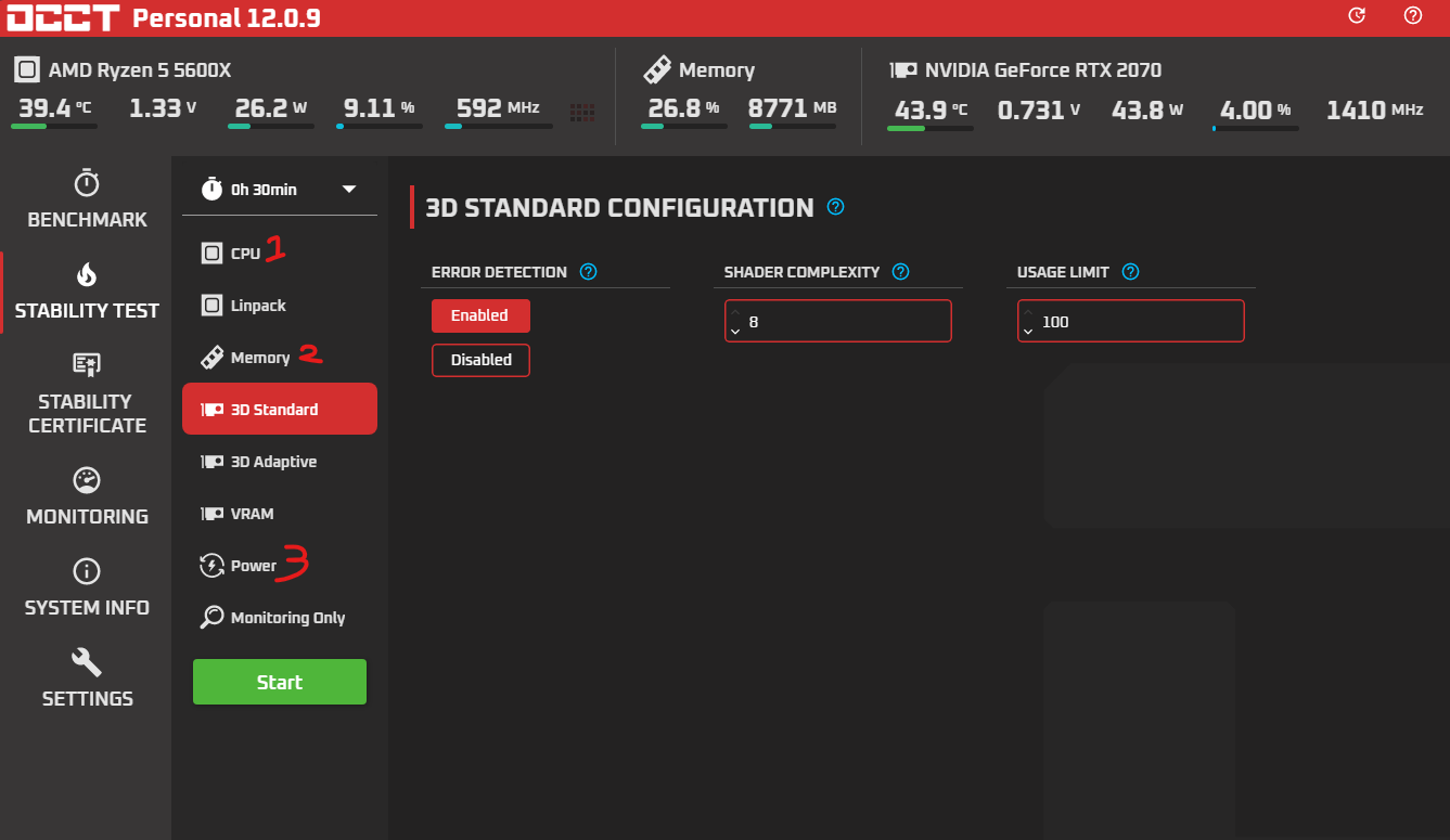 Monitors go black and fans go full bore when playing more intensive